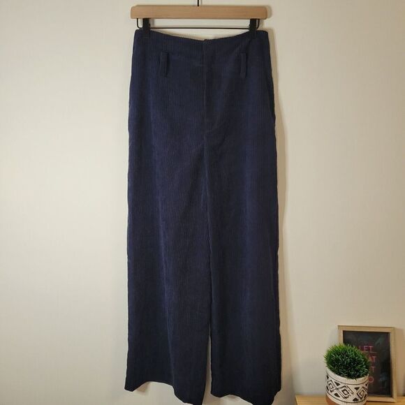 1.STATE Women's Corduroy Wide Leg High Waist Pockets Pants Size 6 - Picture 1 of 10